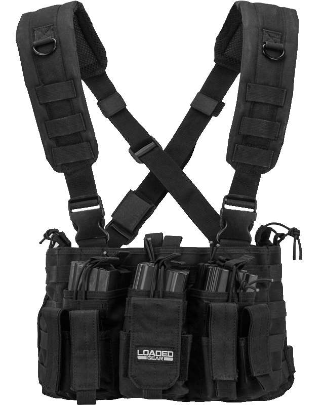 Barska VX-400 Tactical Chest Rig Vest Polyester Adult Black | HELACIOUS