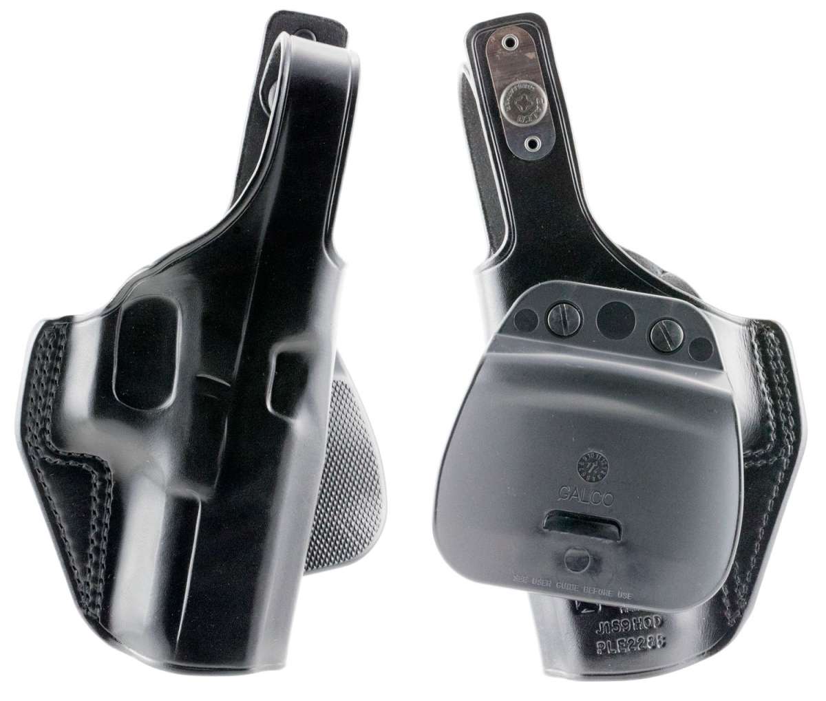 Galco P.L.E AUTO 226B Fits Belts up to 1.75" Black Leather w/Copolymer