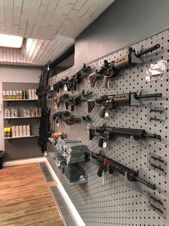 We have walls of Ar 15 and Ar 10 Rifles for sale
